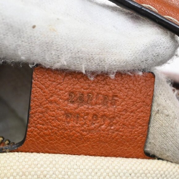 GUCCI Logo GG Pattern 2Way Shoulder Bag Canvas Leather Brown Orange 86KB534 - Picture 15 of 16